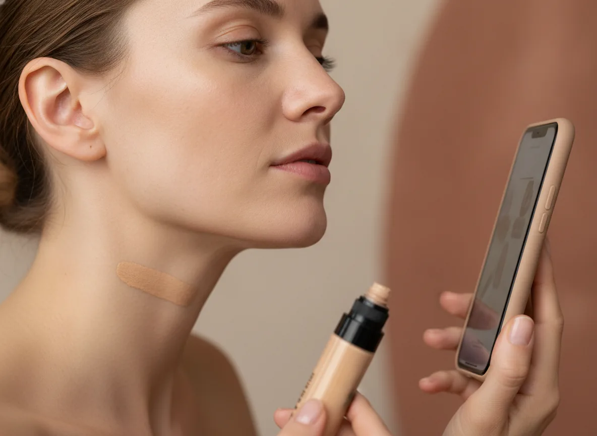 How to Test a Foundation Shade Online Before Buying detail